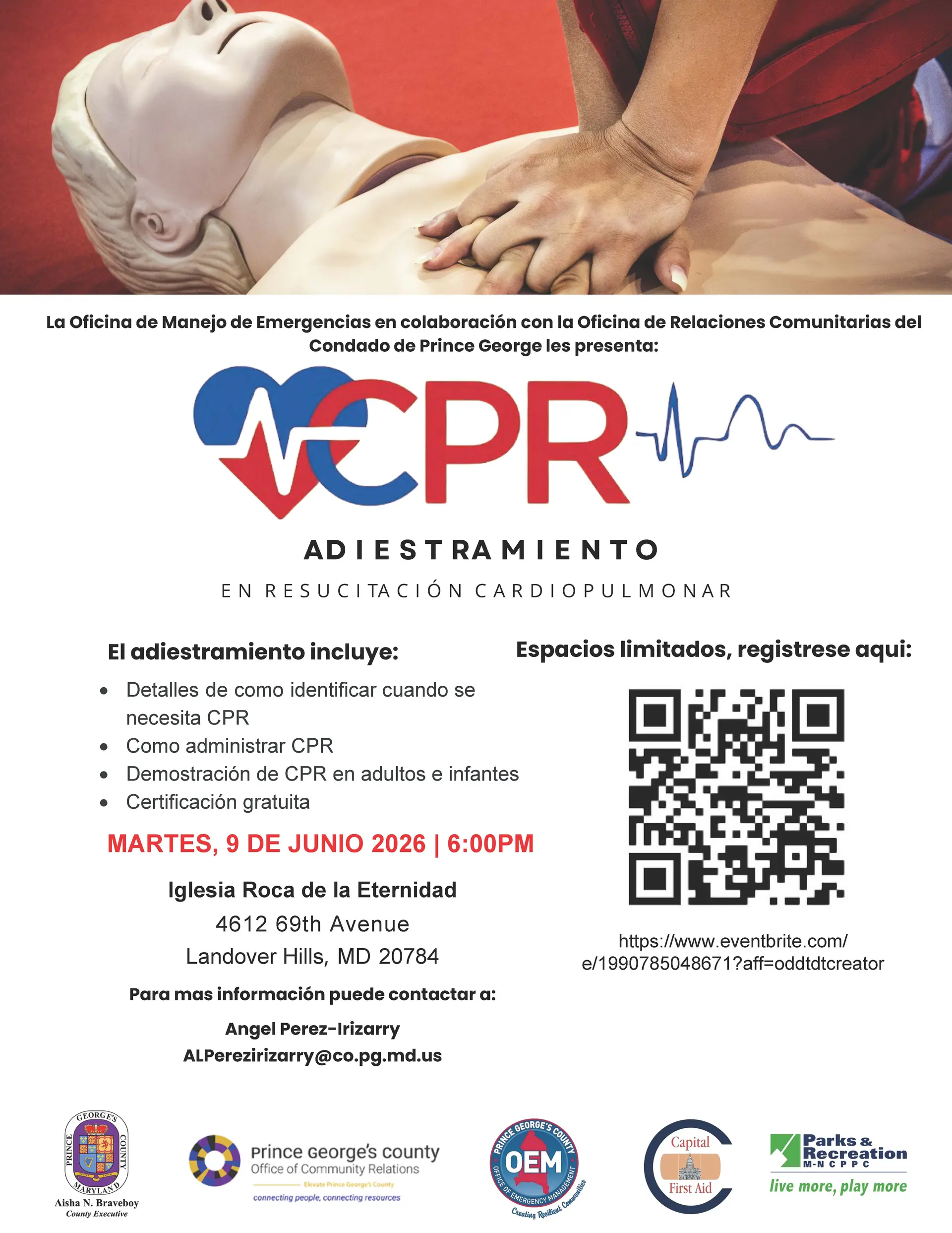 CPR Training For Spanish Speaking Residents | Prince George's County